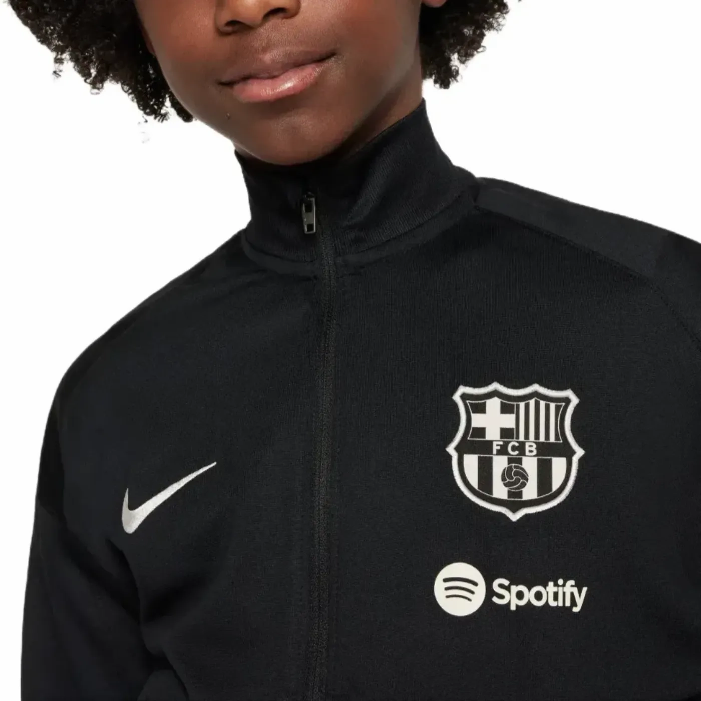 AntiOdorTechnology Kids - FC Barcelona black presentation Soccer tracksuit 2024/25 - Nike
