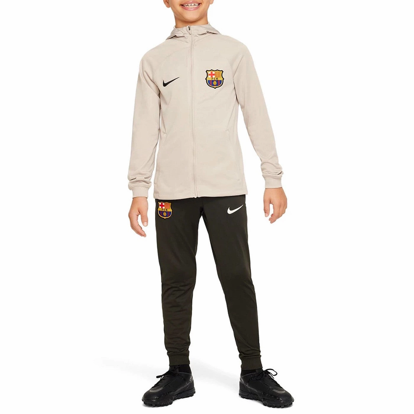 trim Quick Release Fastener Kids - FC Barcelona hooded presentation Soccer tracksuit 2023/24 - Nike