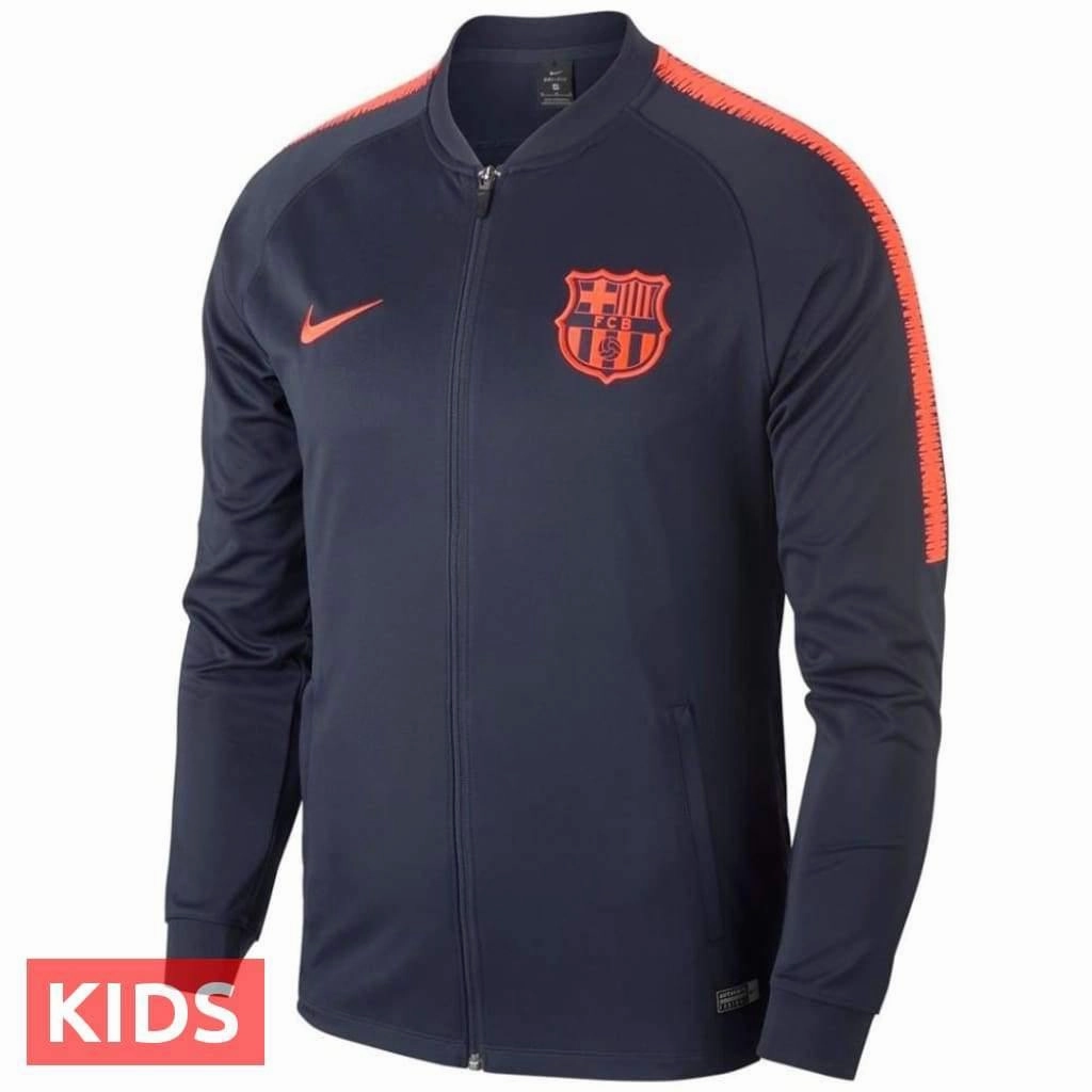 Kids - FC Barcelona Training Presentation Soccer Tracksuit 2018 - Nike AntiStatic Treatment
