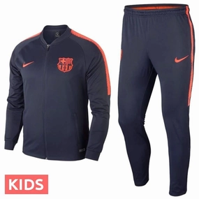 Flatlock Seam Technology practical gear Kids - FC Barcelona Training Presentation Soccer Tracksuit 2018 - Nike
