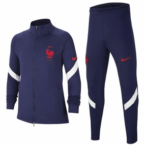 wind power Kids - France training presentation Soccer tracksuit 2020/21 navy - Nike