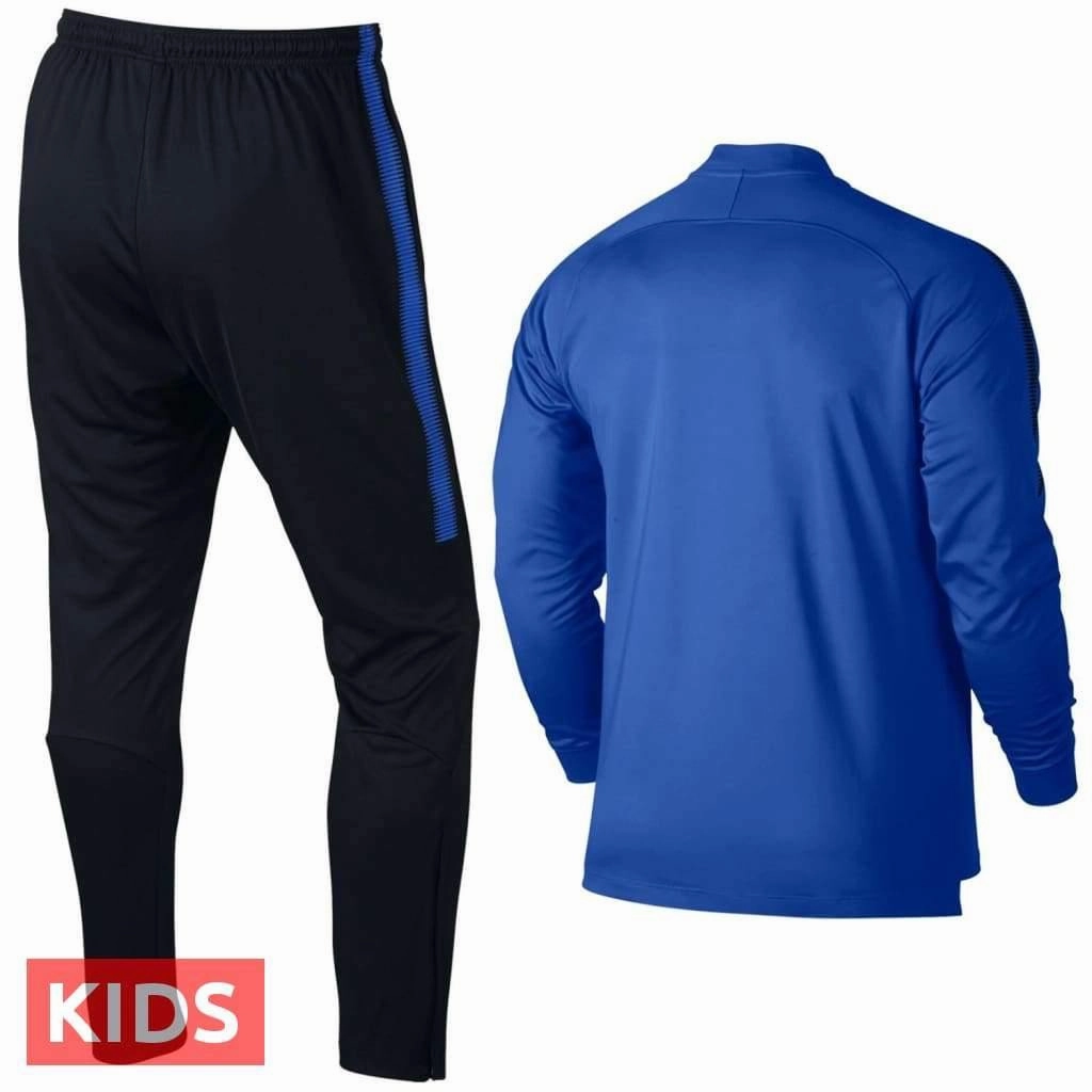 three-quarter length Microperforated Upper Material Kids - Inter Milan Training Presentation Soccer Tracksuit 2017/18 - Nike