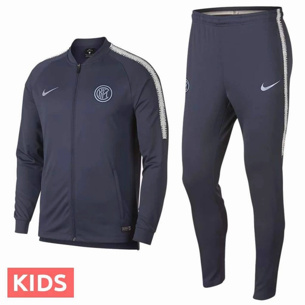 Kids - Inter Milan UCL presentation soccer tracksuit 2018/19 - Nike Multi Panel Breathable Design