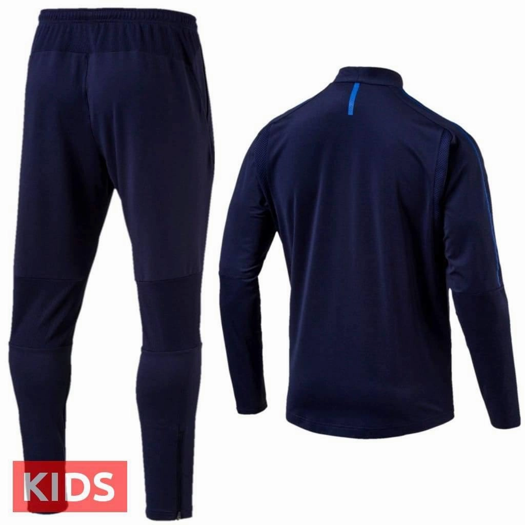 Kids - Italy Navy Technical Training Soccer Tracksuit 2018/19 - Puma print venue