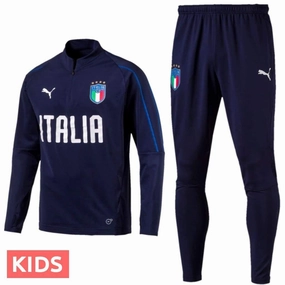 SweatWicking Properties Party outfit Kids - Italy Navy Technical Training Soccer Tracksuit 2018/19 - Puma