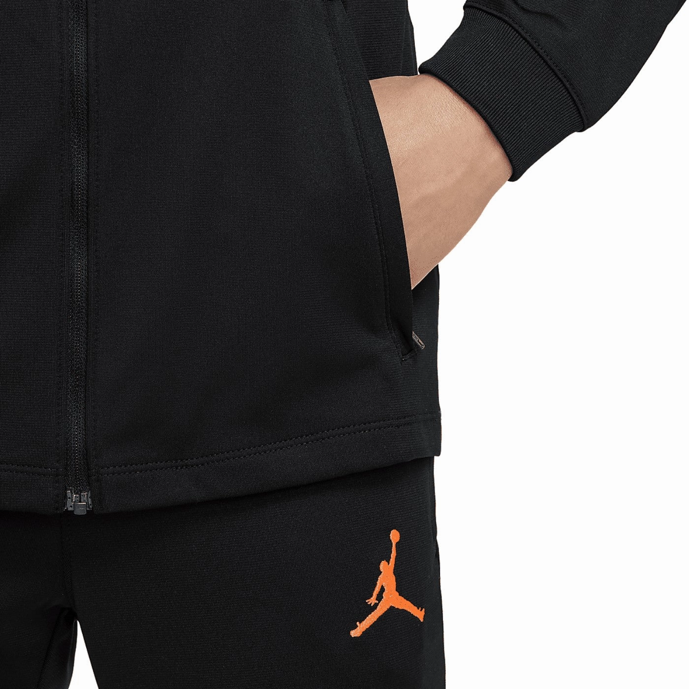 Kids - Jordan x PSG Soccer black training presentation tracksuit 2022/23 - Jordan DoubleLayered Elastication