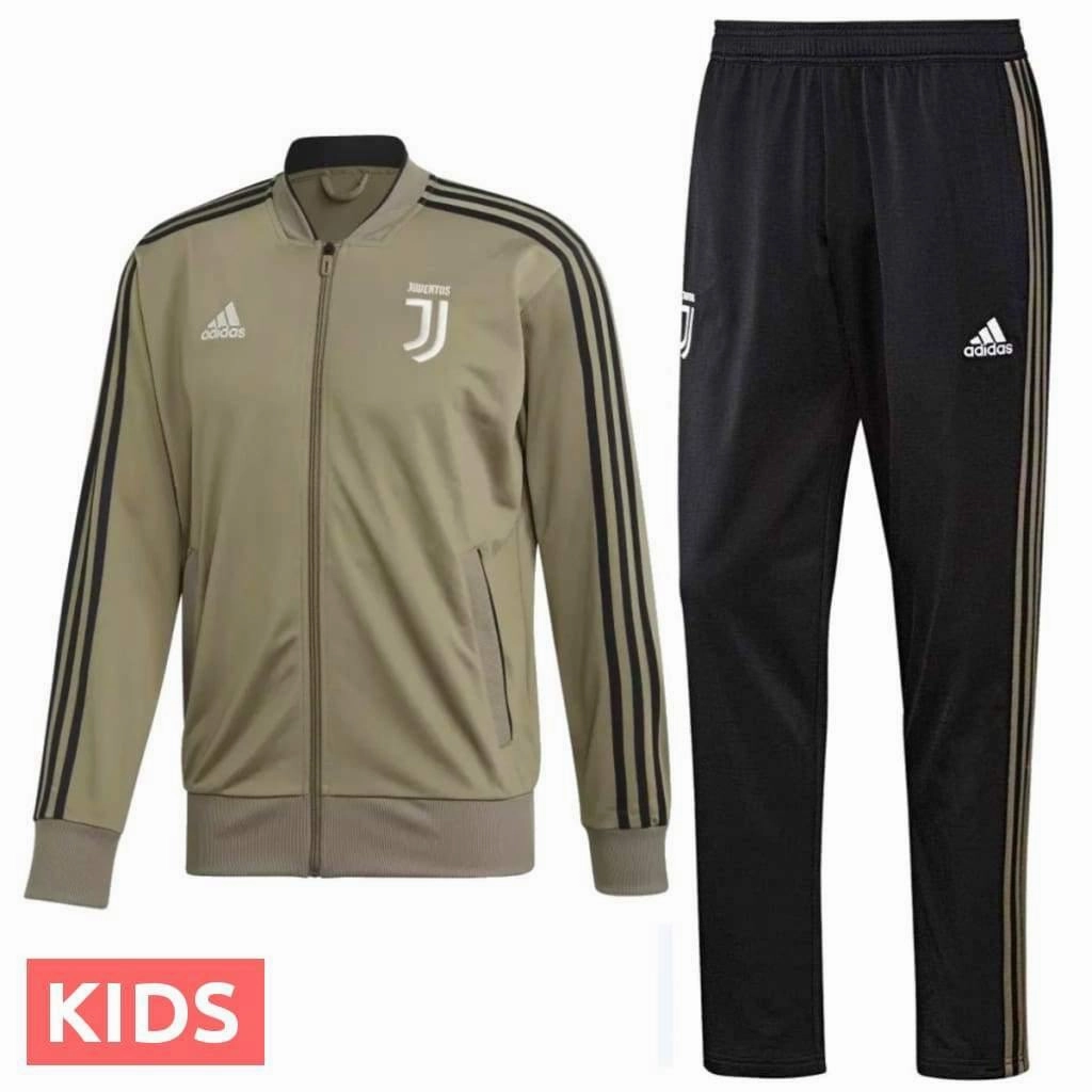 Allergy-friendly Kids - Juventus Bench Training Soccer Tracksuit 2018/19 - Adidas