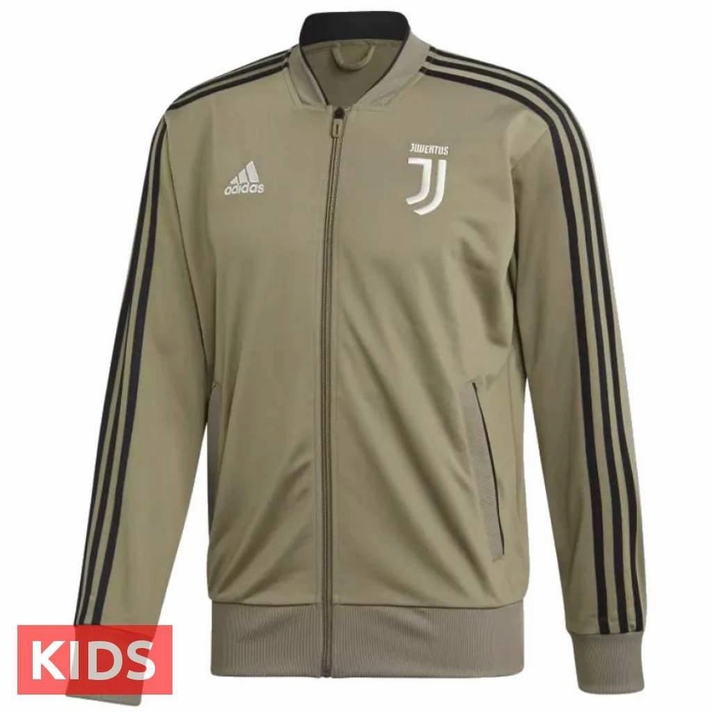 ReflectiveDetails Kids - Juventus Bench Training Soccer Tracksuit 2018/19 - Adidas