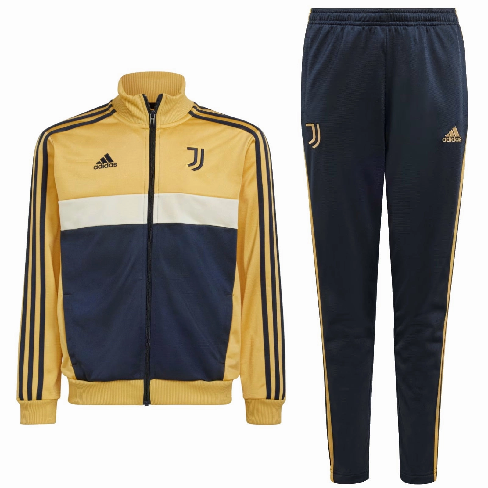 Kids - Juventus fanwear training presentation tracksuit 2024/25 - Adidas StrategicPaddingZones Polypropylene