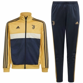 Kids - Juventus fanwear training presentation tracksuit 2024/25 - Adidas StrategicPaddingZones Polypropylene