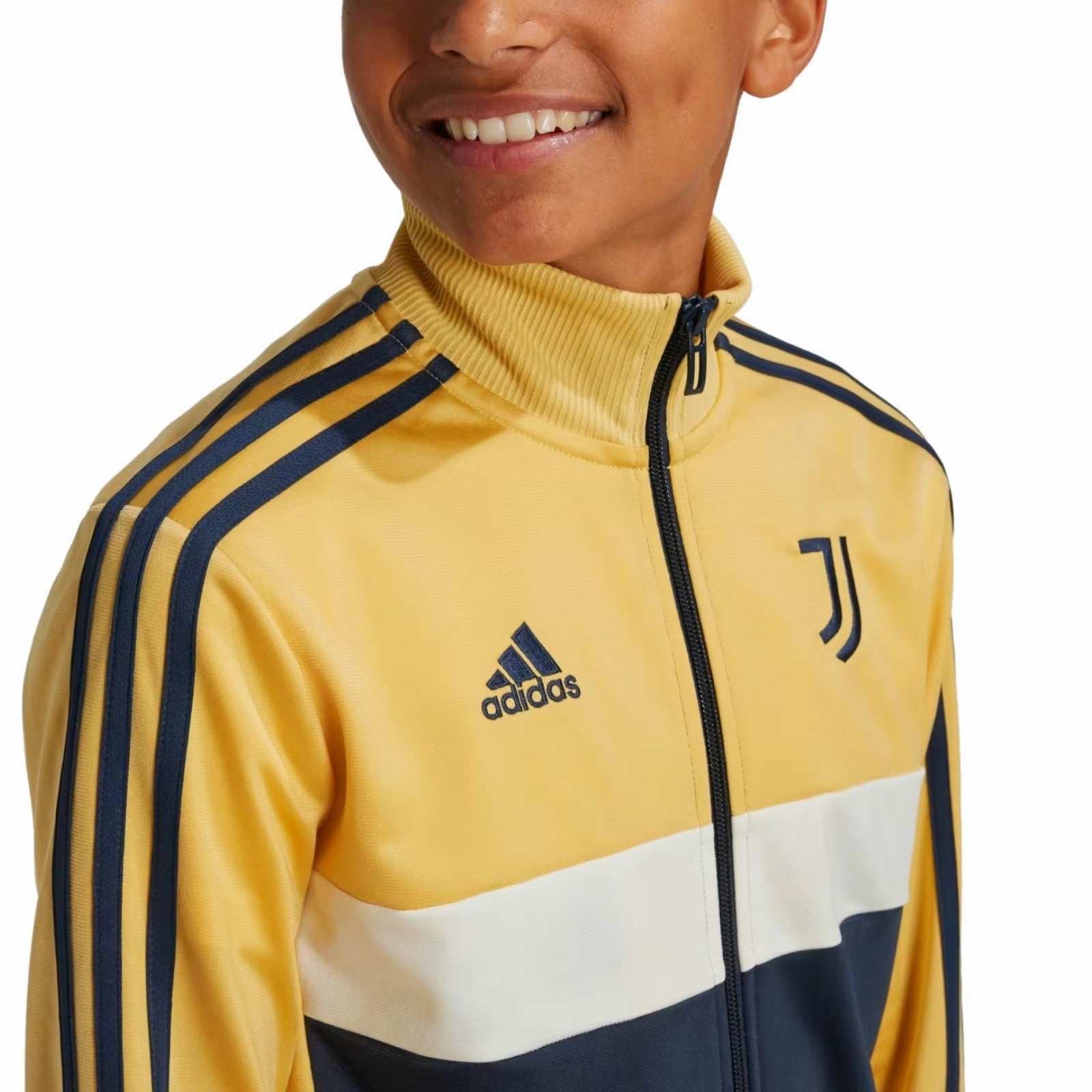Kids - Juventus fanwear training presentation tracksuit 2024/25 - Adidas promotion venue Suede