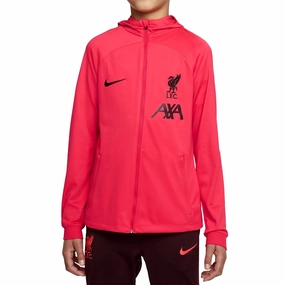 Kids - Liverpool training presentation hooded tracksuit 2022/23 - Nike Fitness Look Bespoke