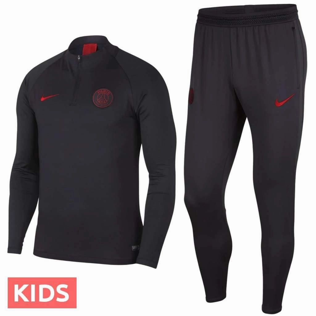 Kids - Paris Saint Germain soccer training technical tracksuit 2019/20 - Nike Contoured Seam Placement wide-leg fit