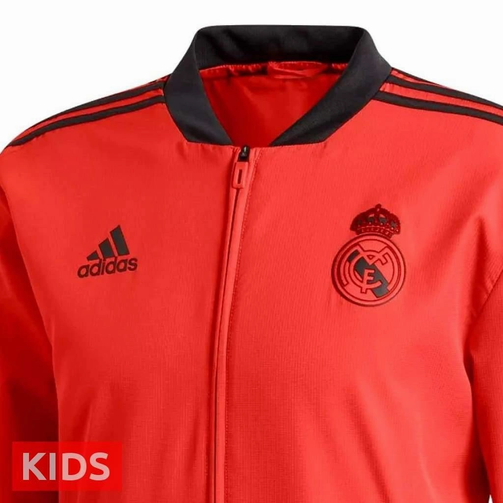 Kids - Real Madrid training presentation soccer tracksuit UCL 2018/19 - Adidas EcoFriendlyBlends