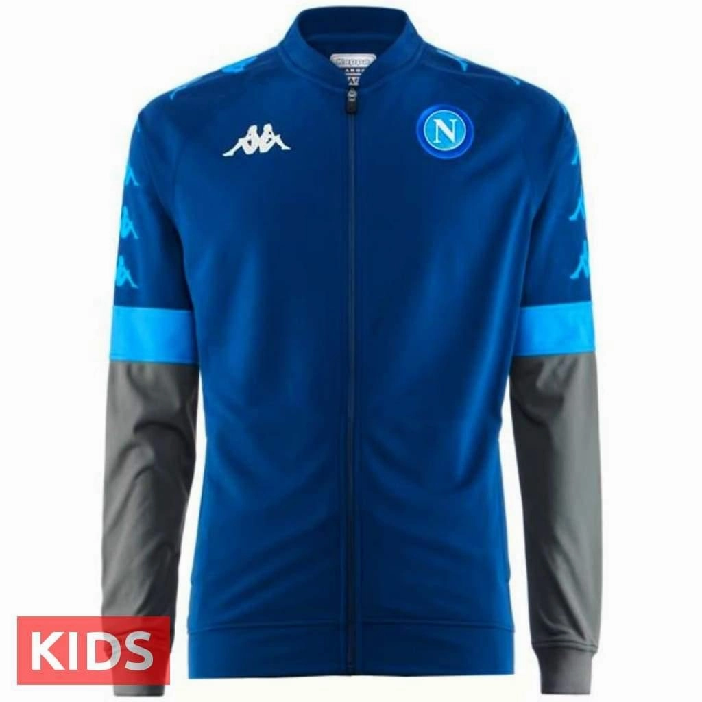 Battery Kids - SSC Napoli UCL presentation soccer tracksuit 2019/20 - Kappa