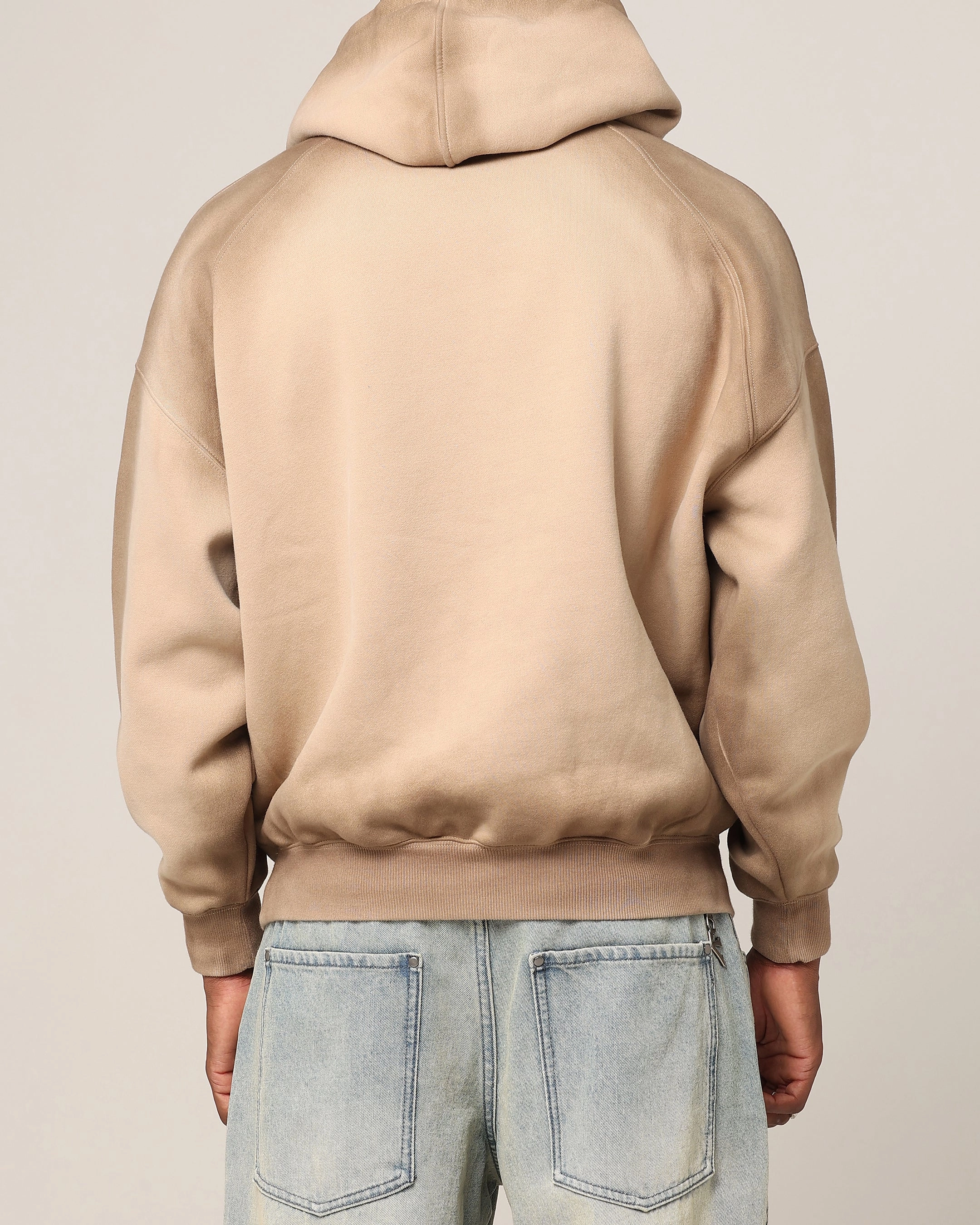 Saint Morta Faded Motor Hoodie Stone Minimalist Look Outdoor Style