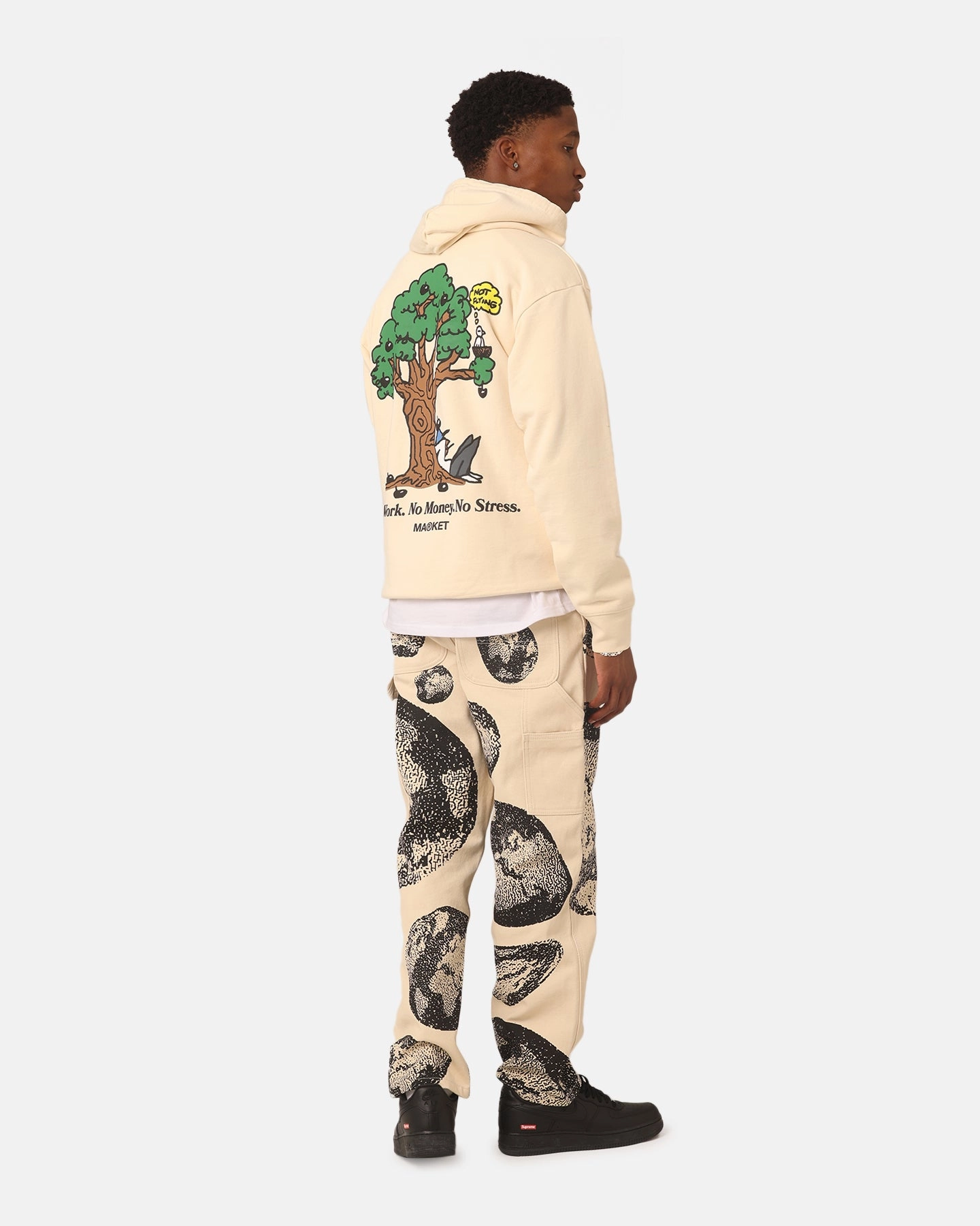 Cool Weather Layer Market Just Do Nothing Hoodie Ecru