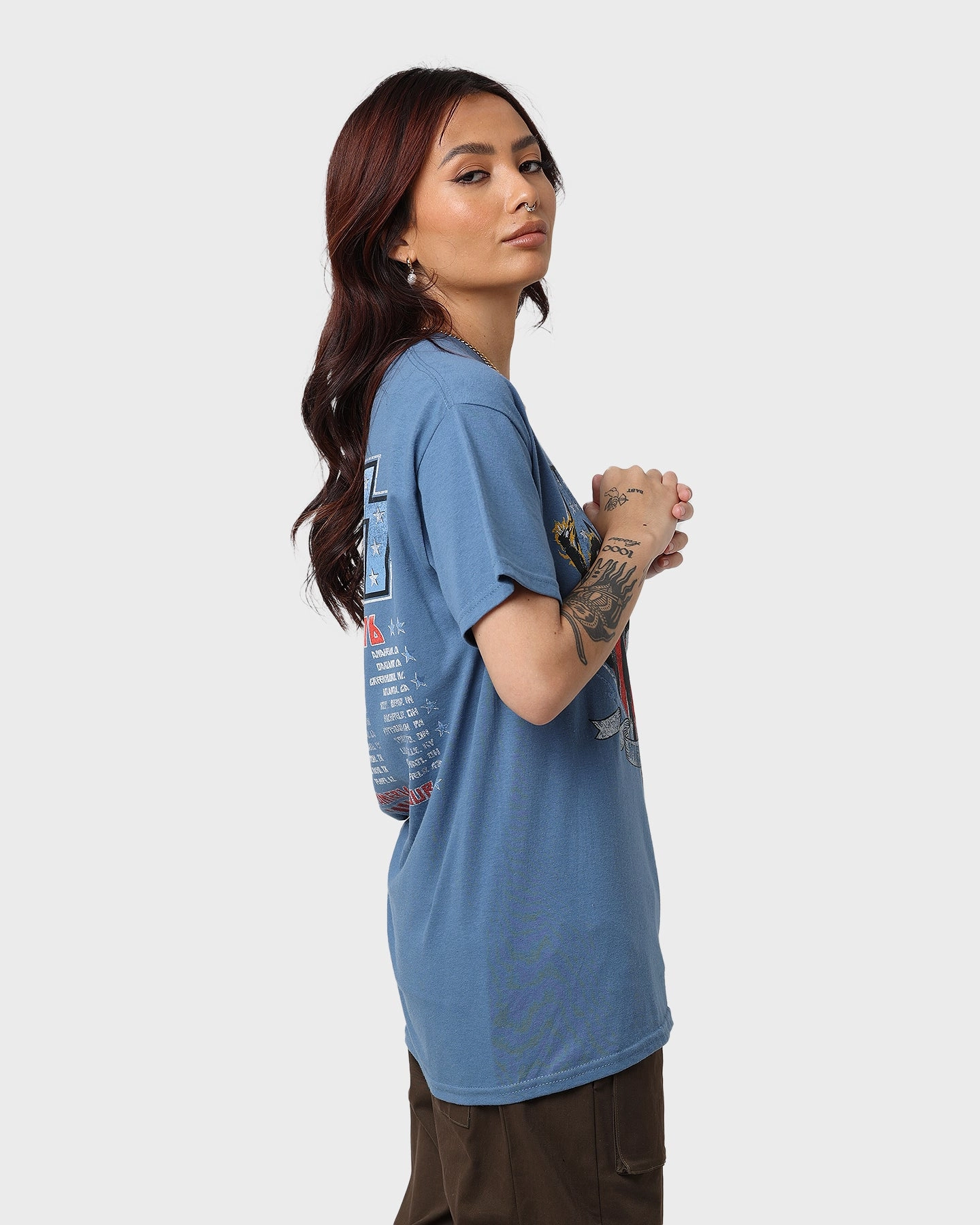 Sun Protection KISS Spirit Of '76 Tour T-Shirt Indigo Blue