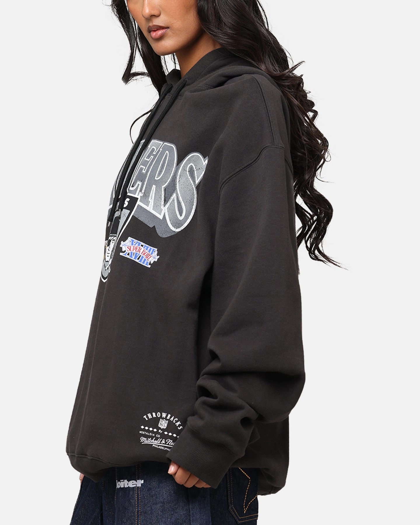 Durable Reinforcements All Purpose Mitchell & Ness Las Vegas Raiders Arch Hoodie Faded Black