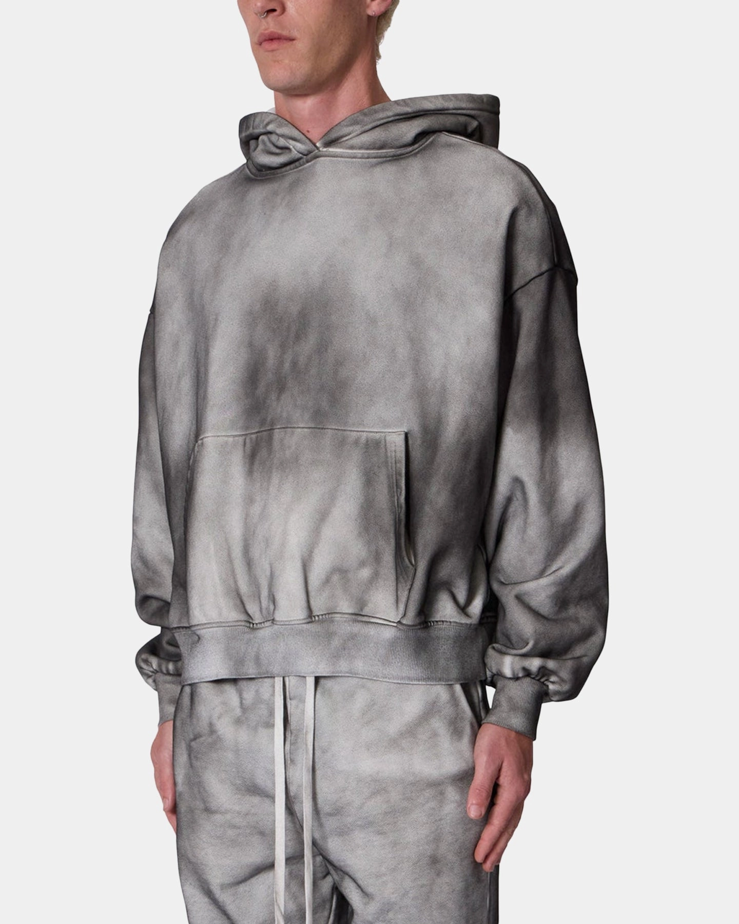 MNML Optic Graded Hoodie Black Attitude Side Pockets