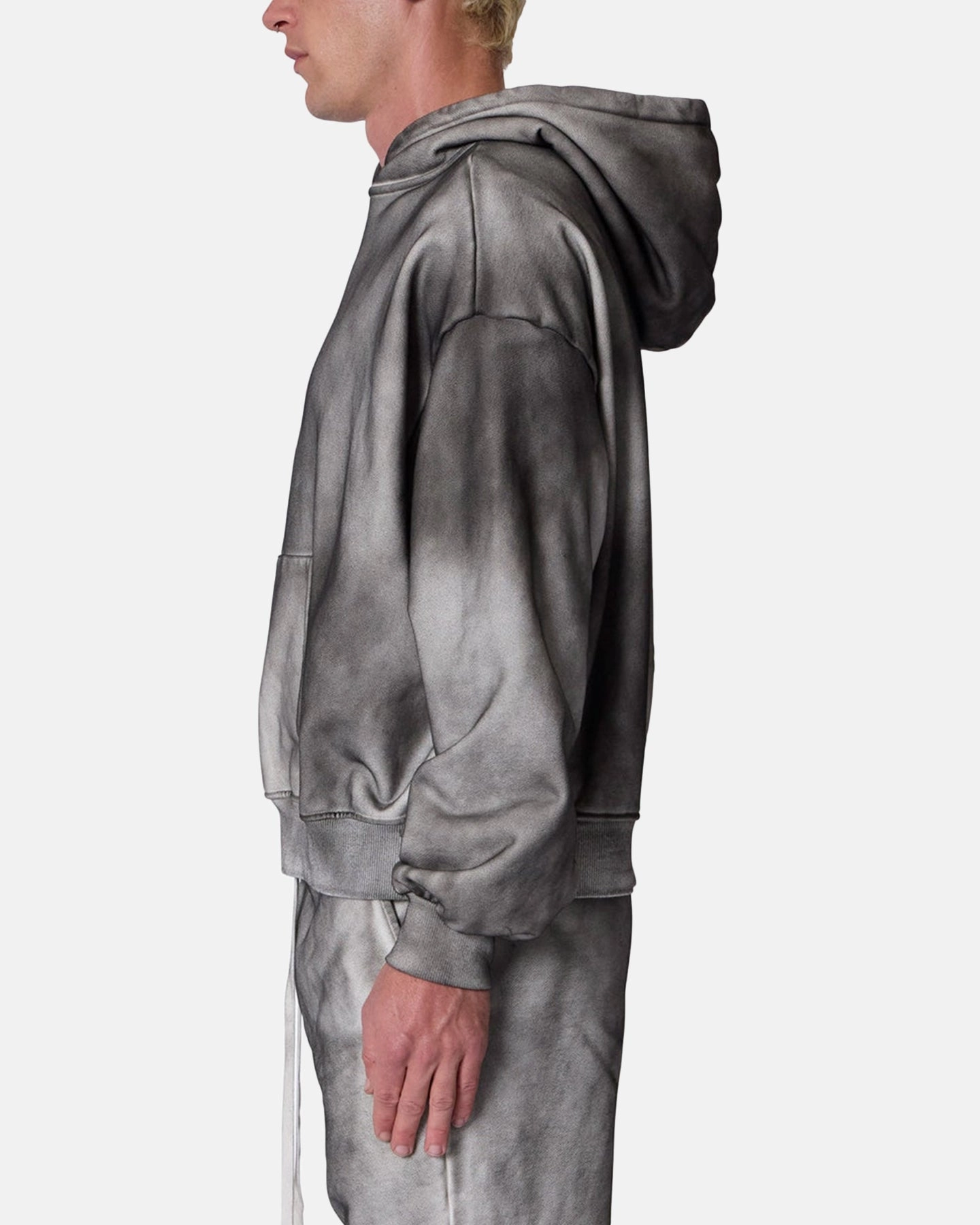 Streetwear Style Heat Reflective Tech MNML Optic Graded Hoodie Black