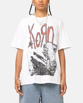 High Density Cotton Wicking Interlock Knit Korn Debut Xerox T-Shirt White Vintage