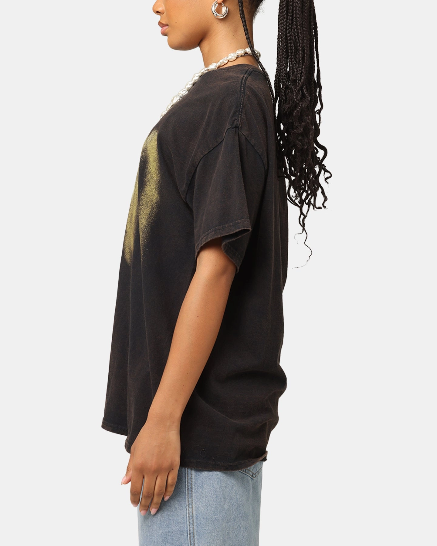 Korn Logo Noise T-Shirt Black Vintage Sporty Layer