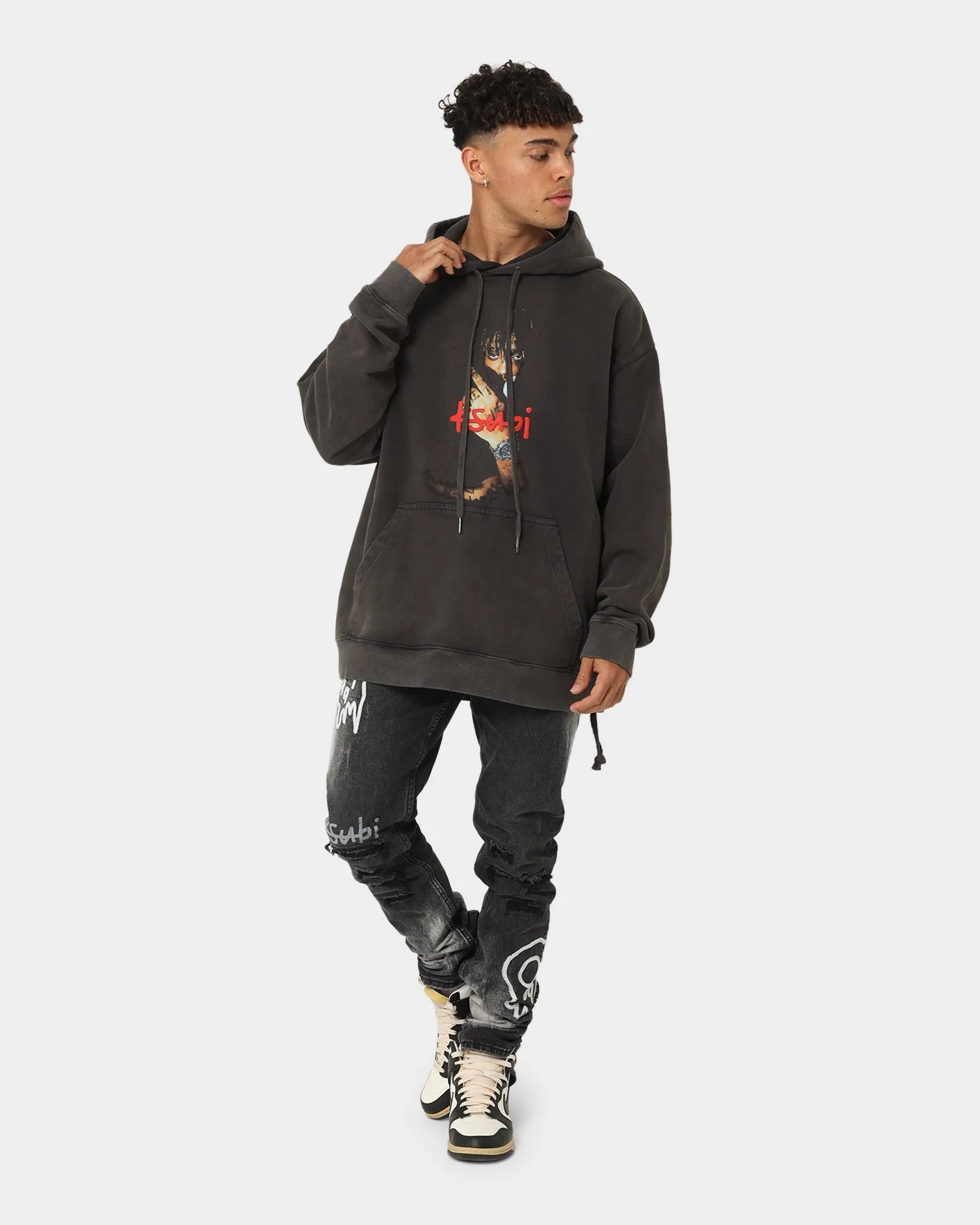 Ksubi X Juice Wrld 999 Wrld Biggie Hoodie Faded Black Weekend Wear