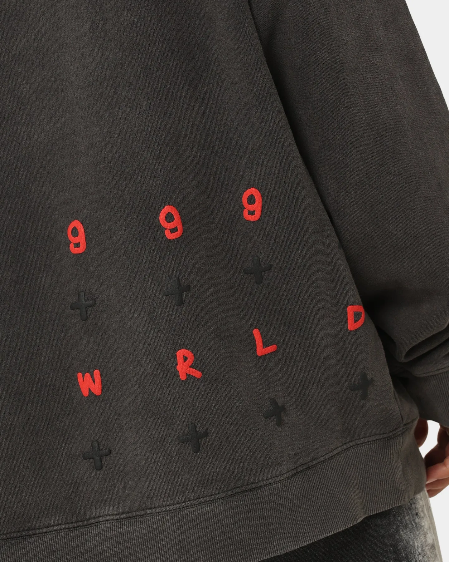 Worth Ksubi X Juice Wrld 999 Wrld Biggie Hoodie Faded Black