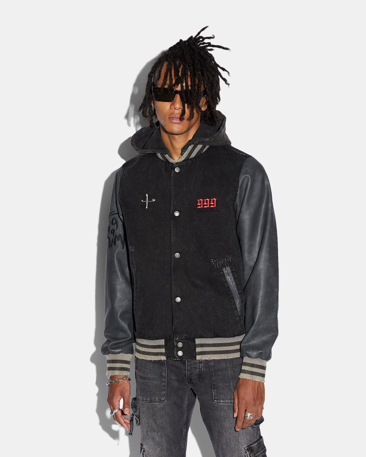 Ksubi X Juice Wrld 999 Kollage Jacket Black Fashionable