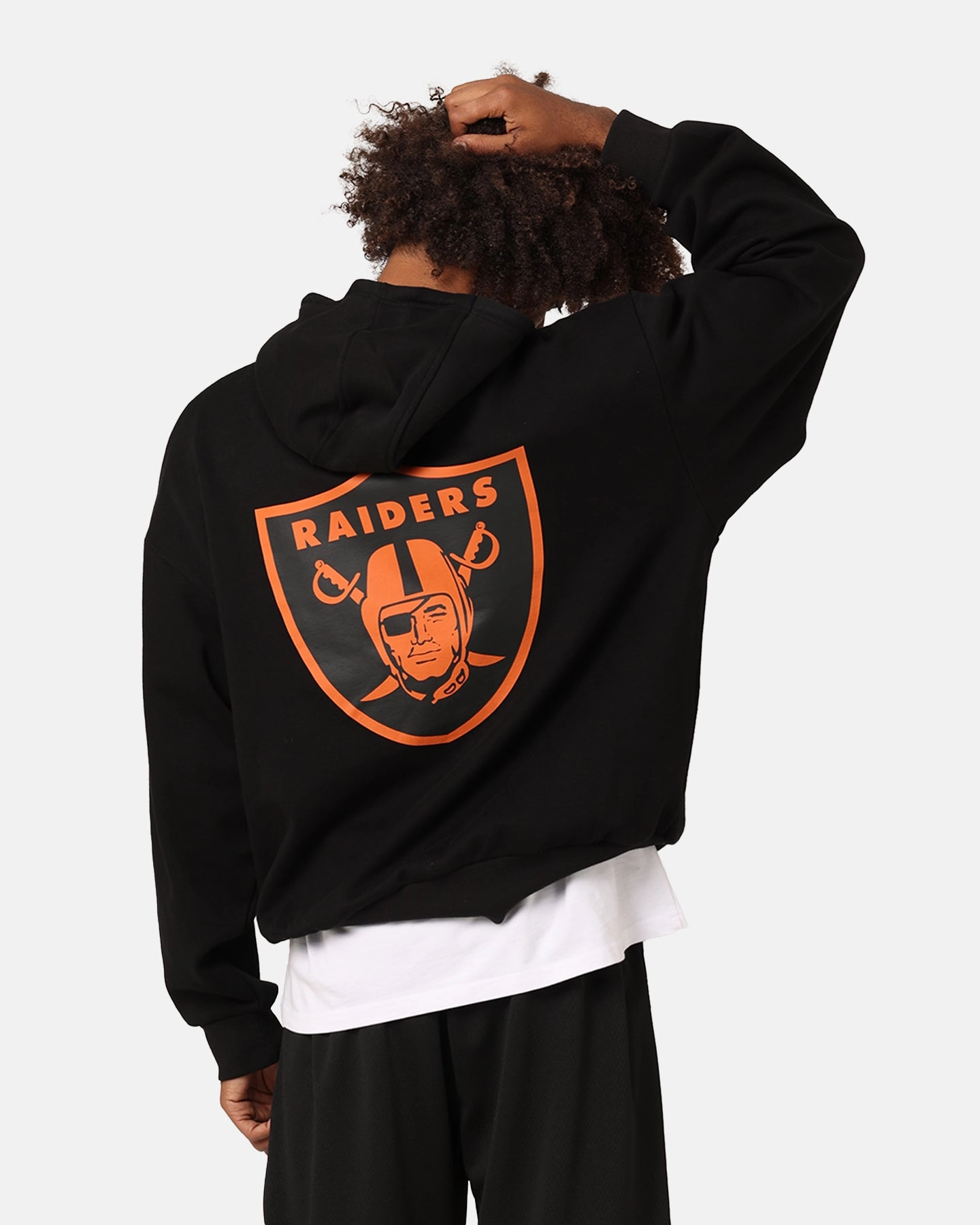 Gore-Tex New Era Las Vegas Raiders 'Scary Nights' Oversized Hoodie Black/Orange