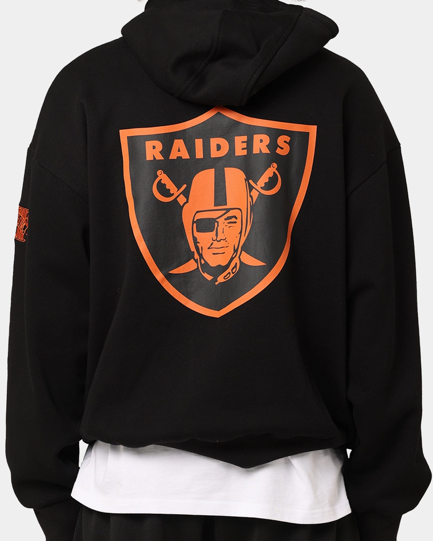 New Era Las Vegas Raiders 'Scary Nights' Oversized Hoodie Black/Orange Touch