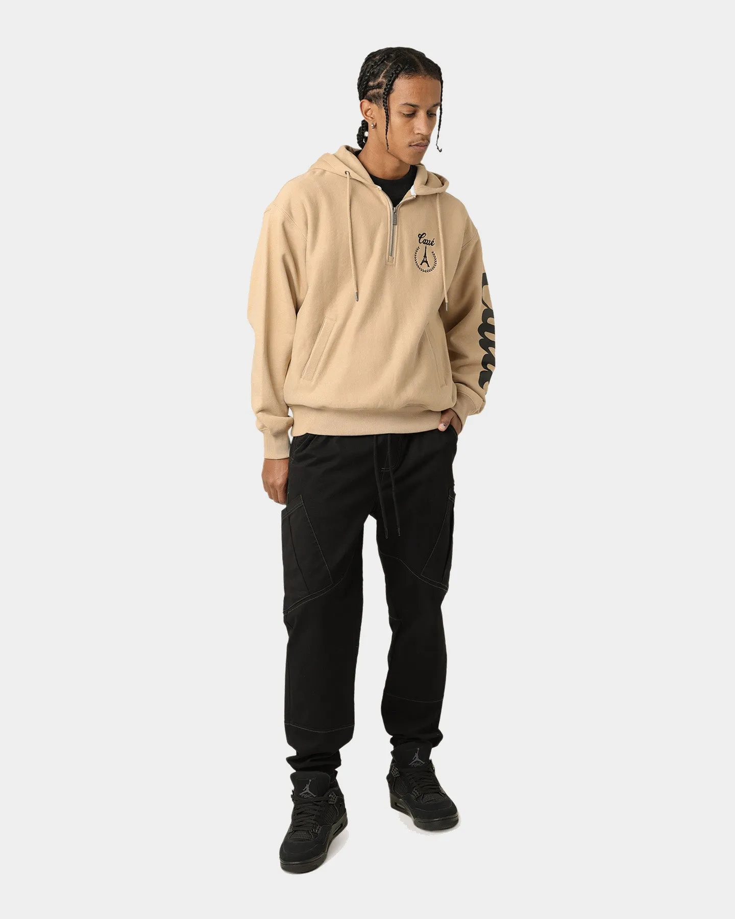 Carr?? Royale Quarter Zip Hoodie Stone planned purchase Office Comfort