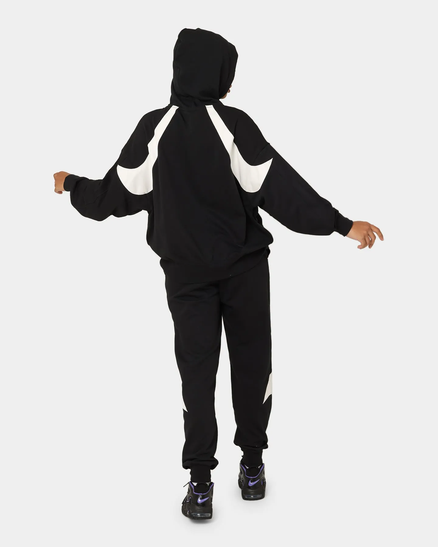 Stretch Panels Fresh Function Nike Women's Sportswear Circa 50 Fleece Hoodie Black/White