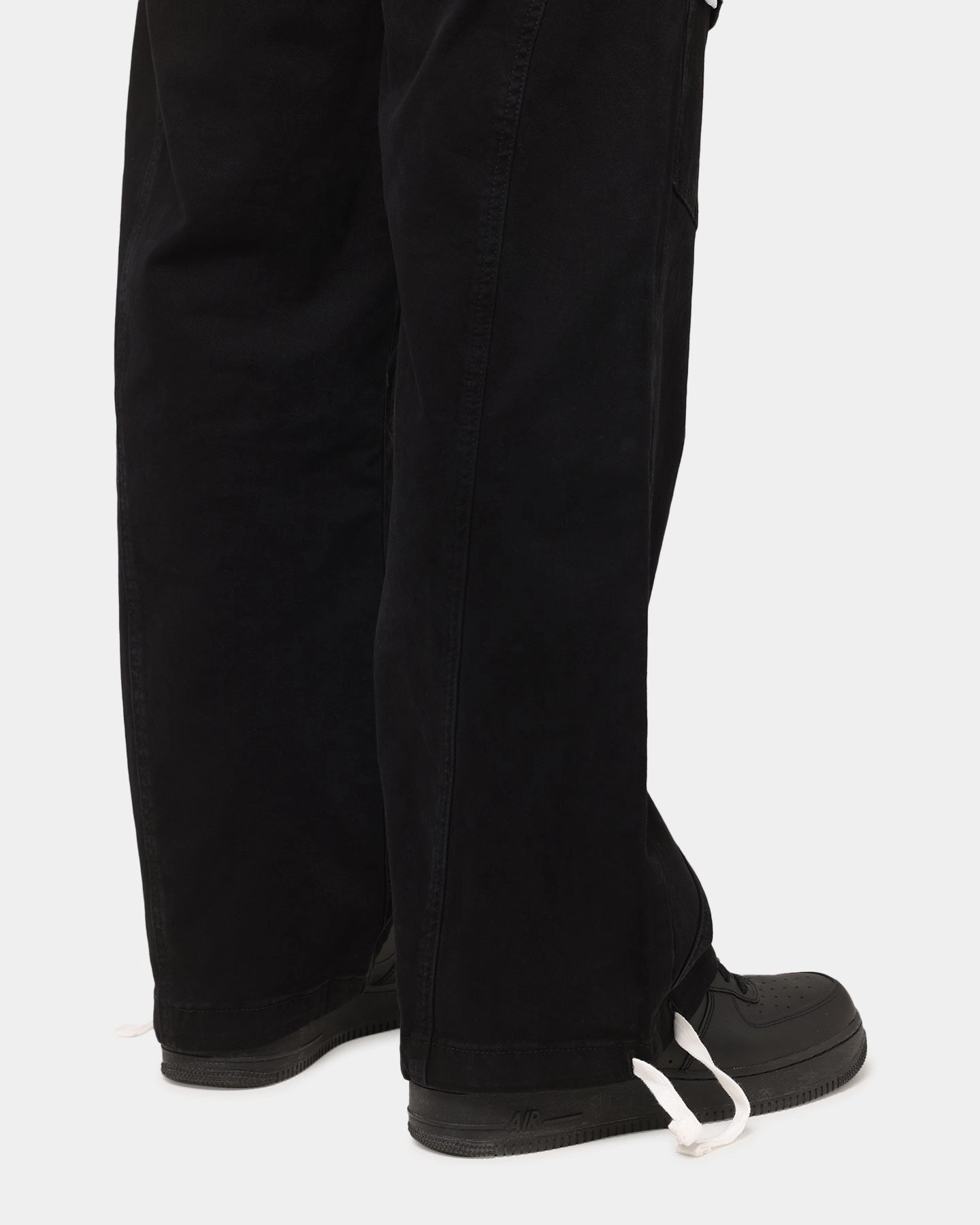 Saint Morta Aera Baggy Cargo Pants Vintage Black Organic Cotton Blend