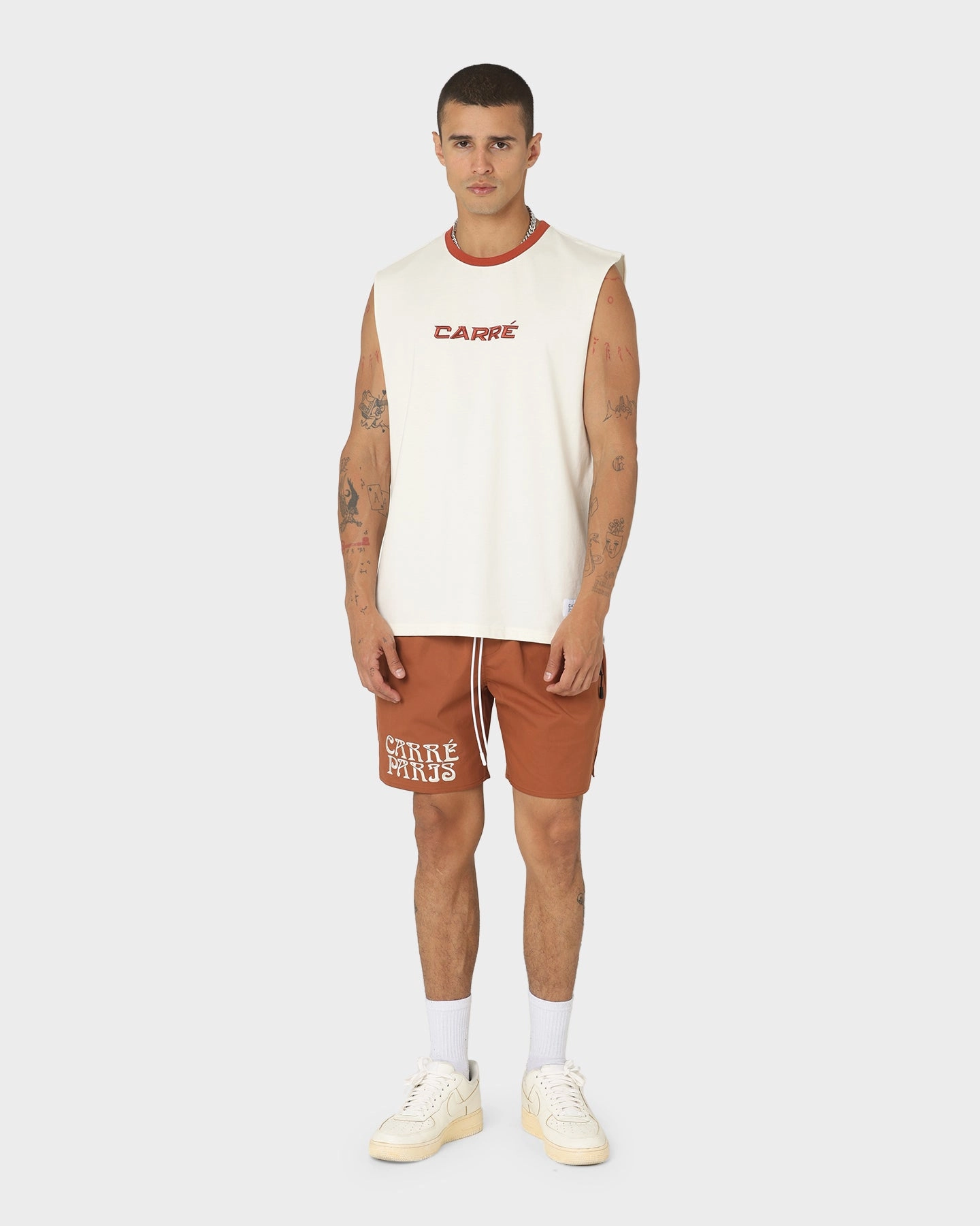 UltraLightweight Carre Tutech Muscle T-Shirt Off White