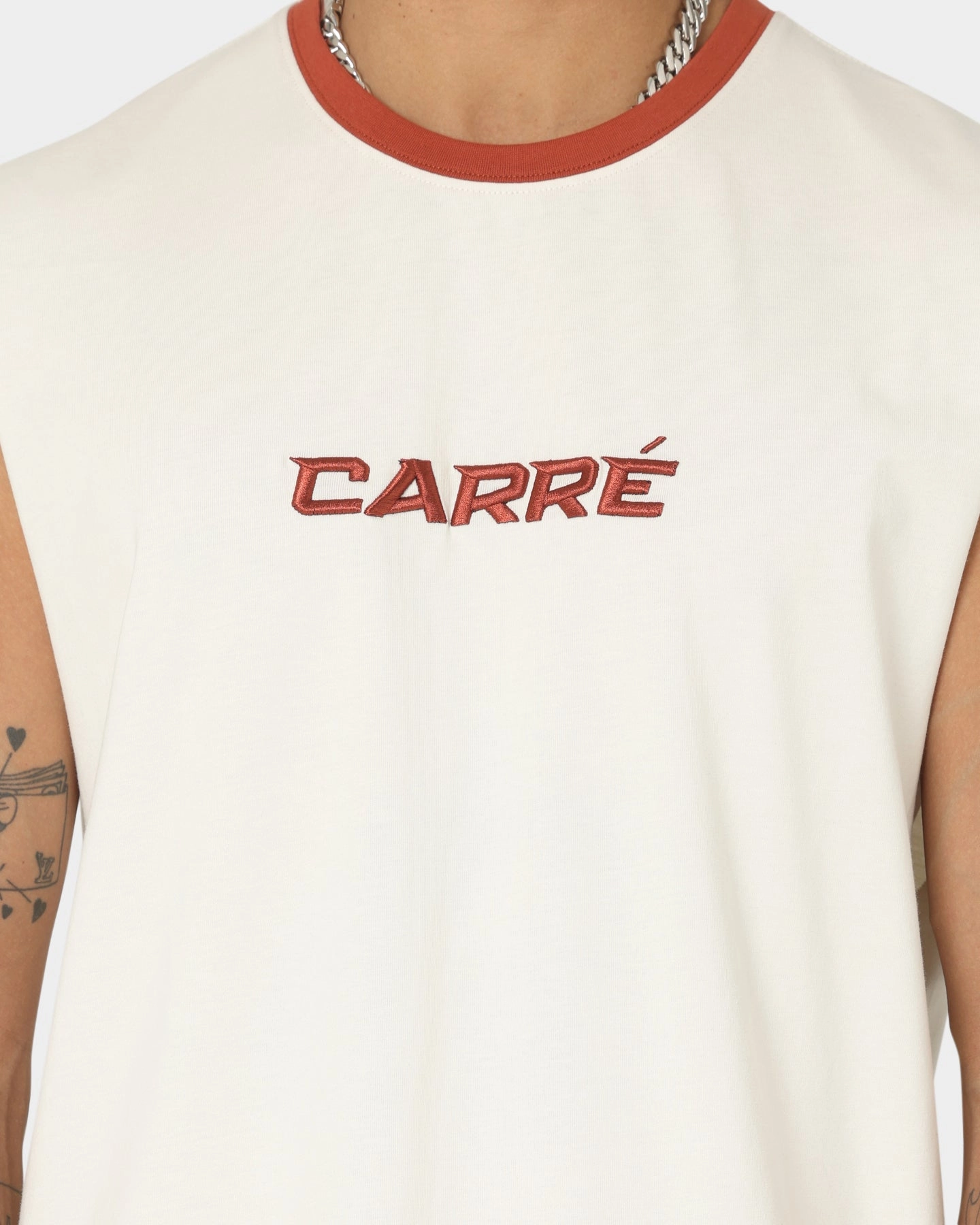 Carre Tutech Muscle T-Shirt Off White Seasonal Fashion