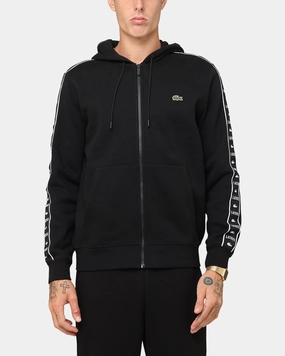 Durable Zippers Gore-Tex Lacoste 23 Tape Hoodie Black