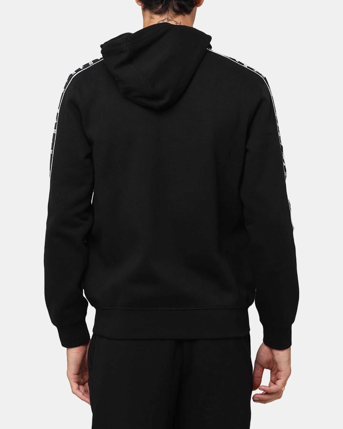 Lacoste 23 Tape Hoodie Black Minimalist