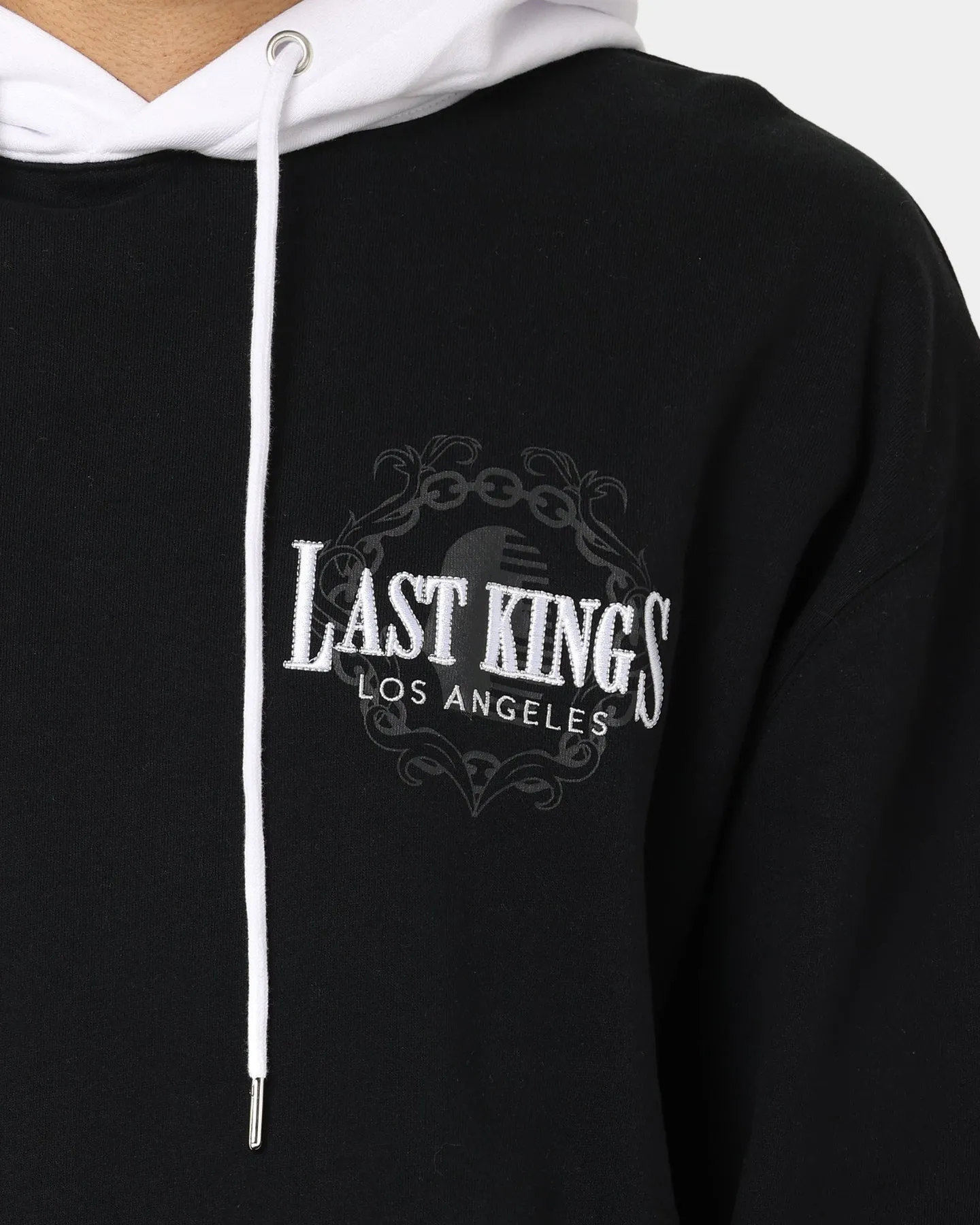 suitable for advertising campaigns Trophy Last Kings Divergence Hoodie Black/White