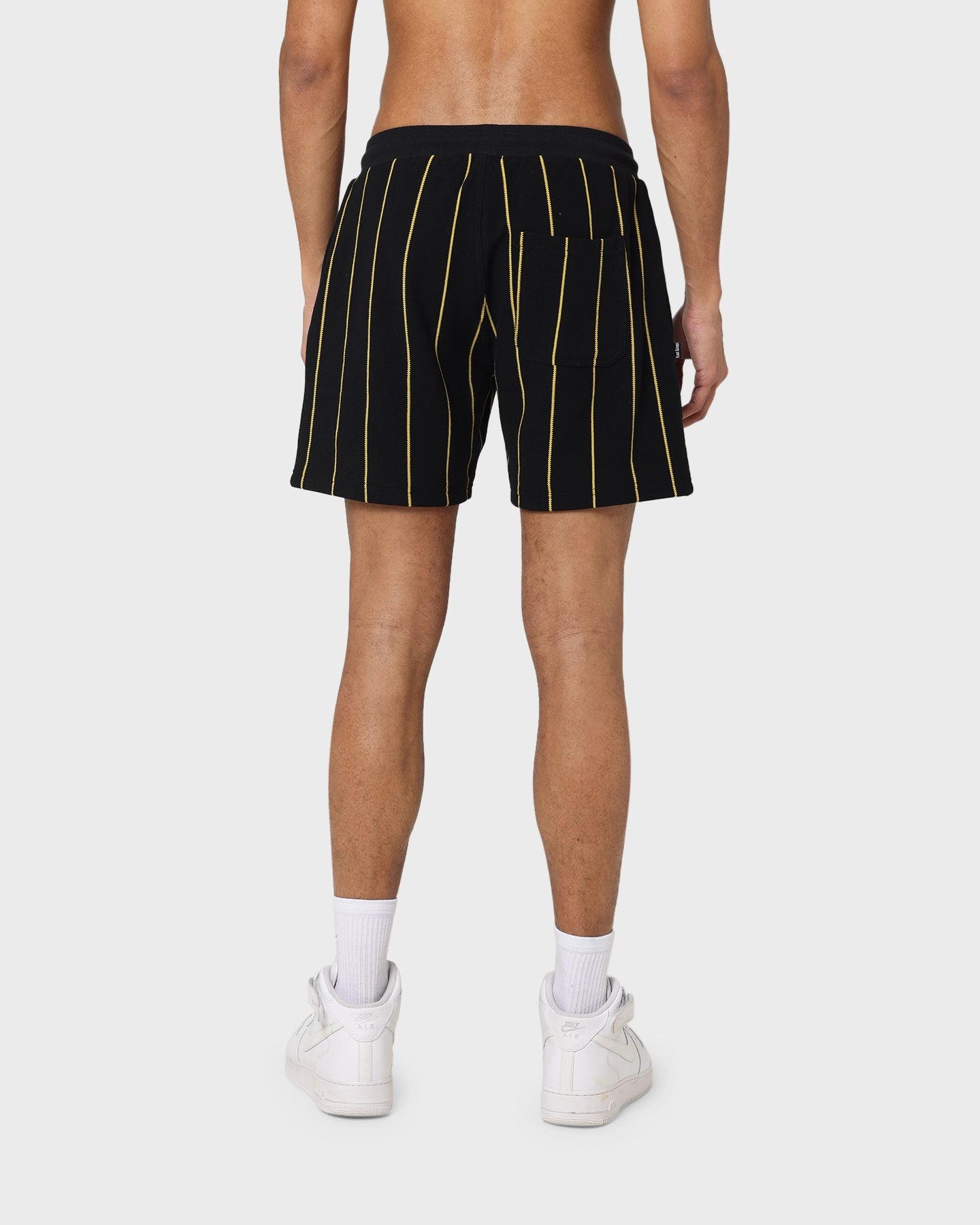 Last Kings Cairo Walk Shorts Black embroidery details