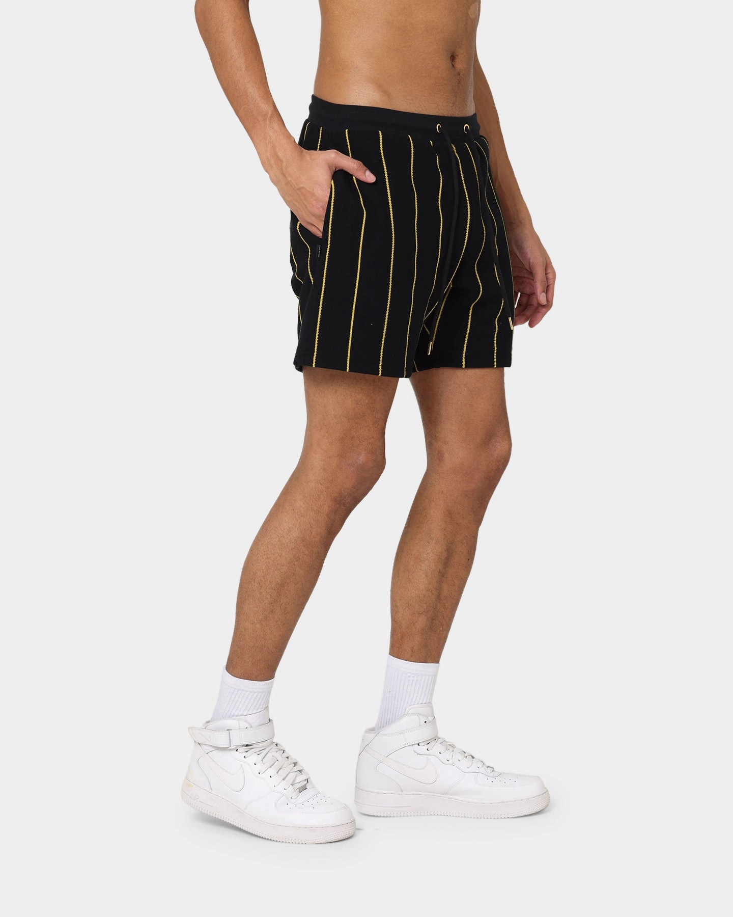Last Kings Cairo Walk Shorts Black Sporty Comfort Office Attire