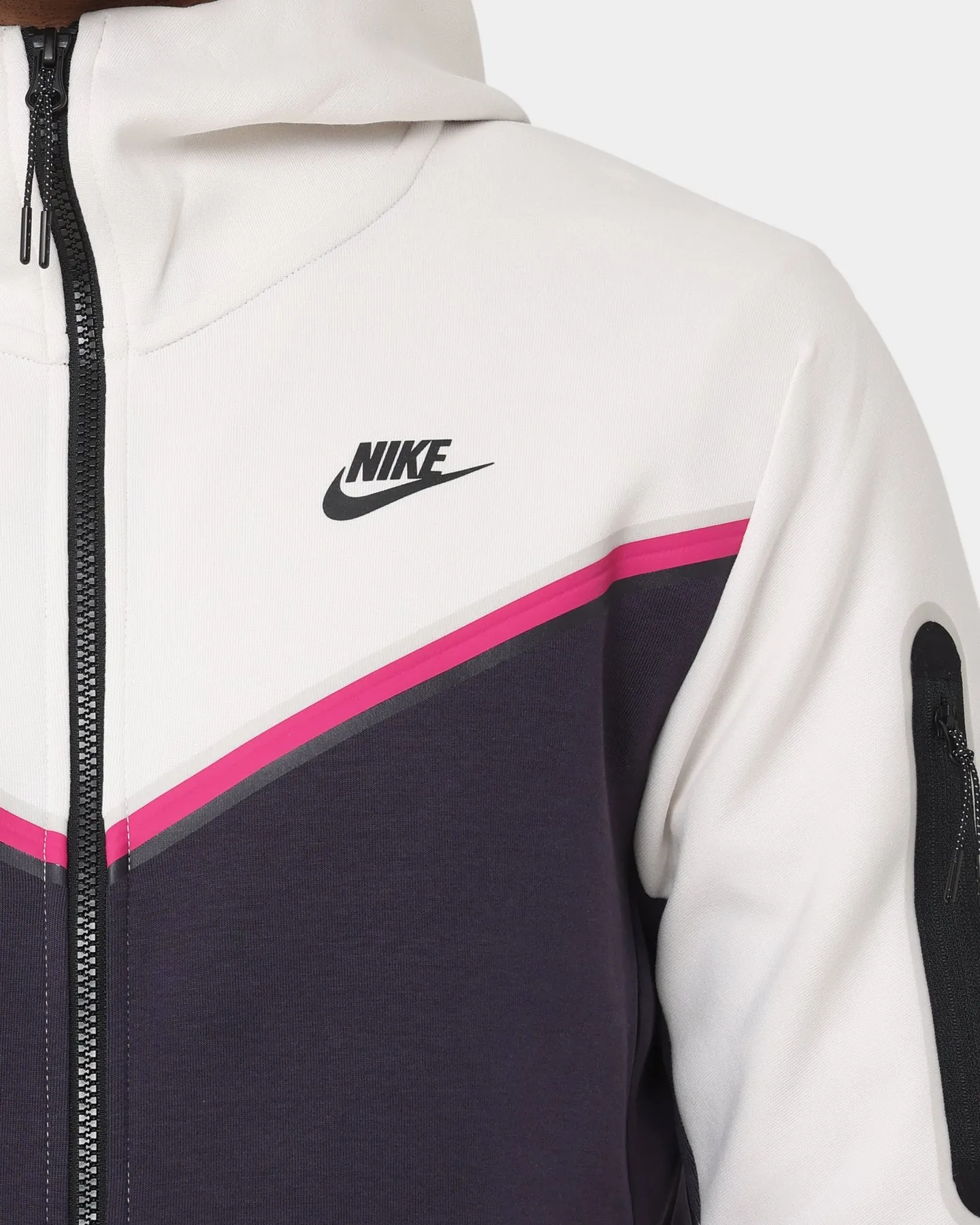 Nike Nike Sportswear Tech Fleece Full Zip Hoodie Phantom/Cave Luggage Non Irritating Collar