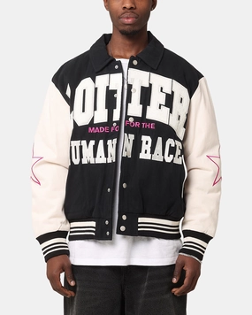 Eyeliner Range Loiter Vice City Varsity Jacket Black