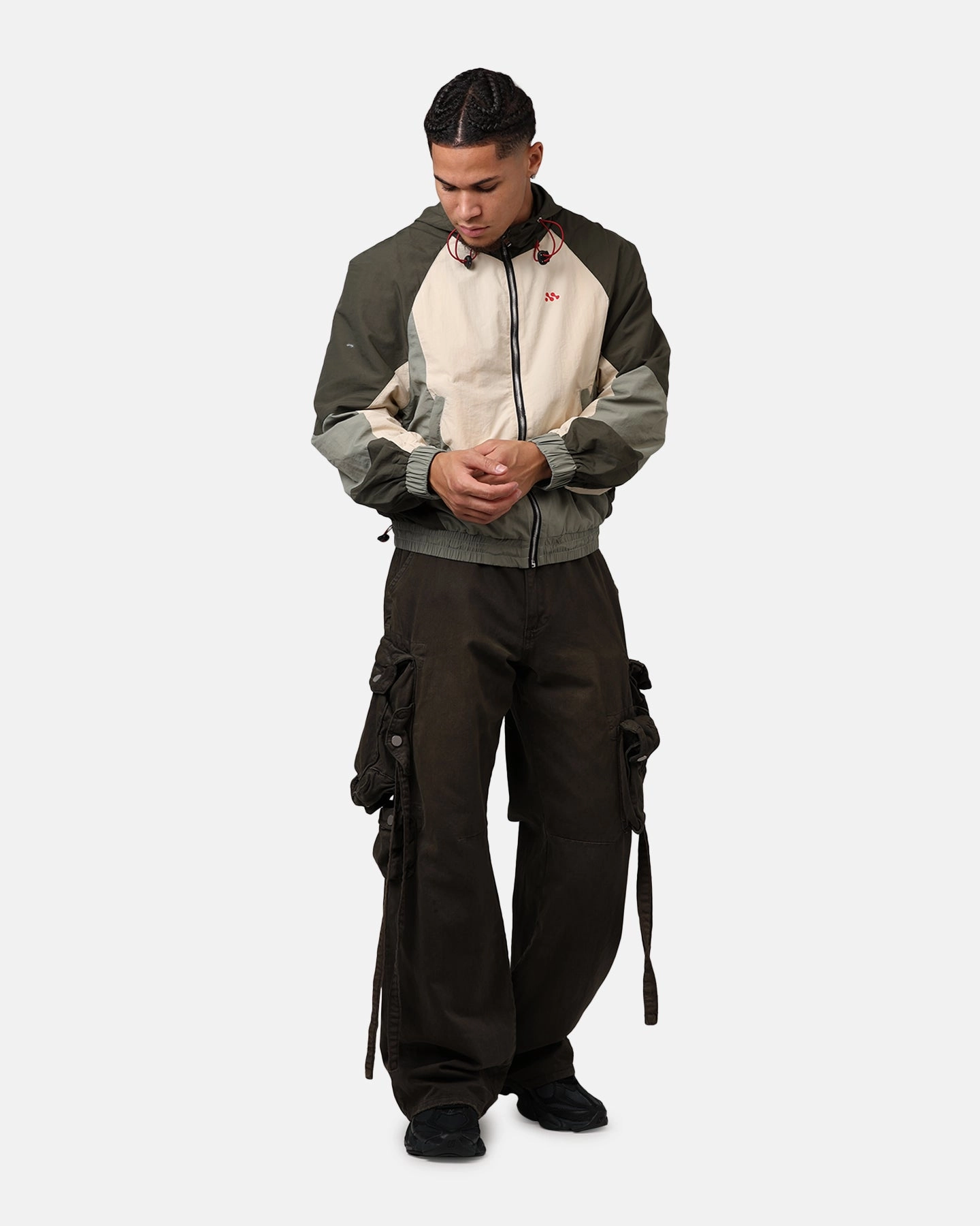 Age MNML Active Windbreaker Jacket Olive