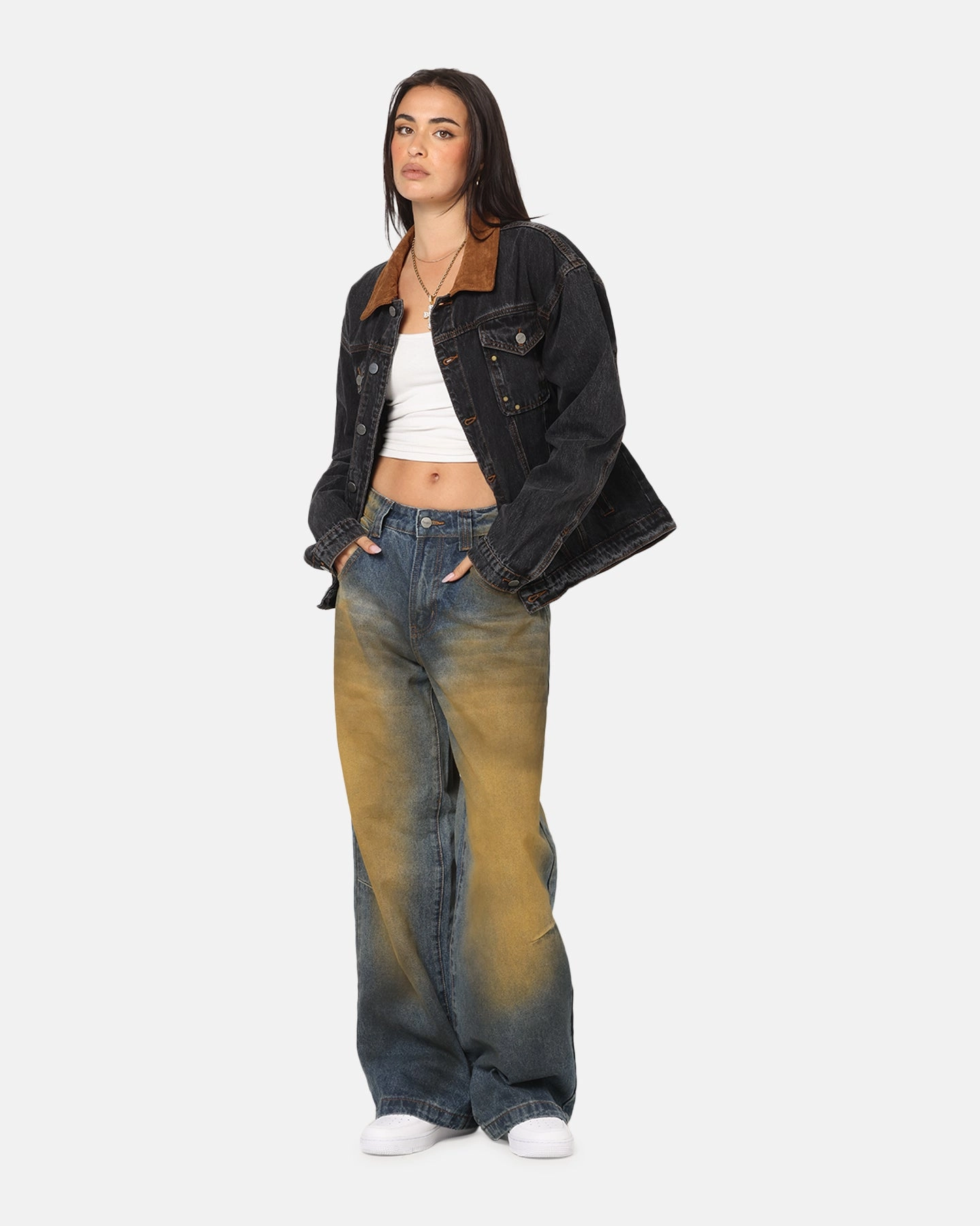 Trophy Altruism Saint Morta Rodeo Drive Denim Jacket Black Shadow