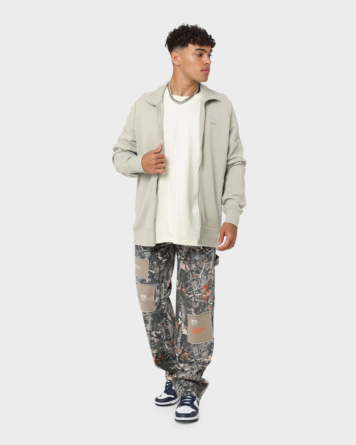 Puma T7 Track Jacket Pebble Grey Minimalist Style