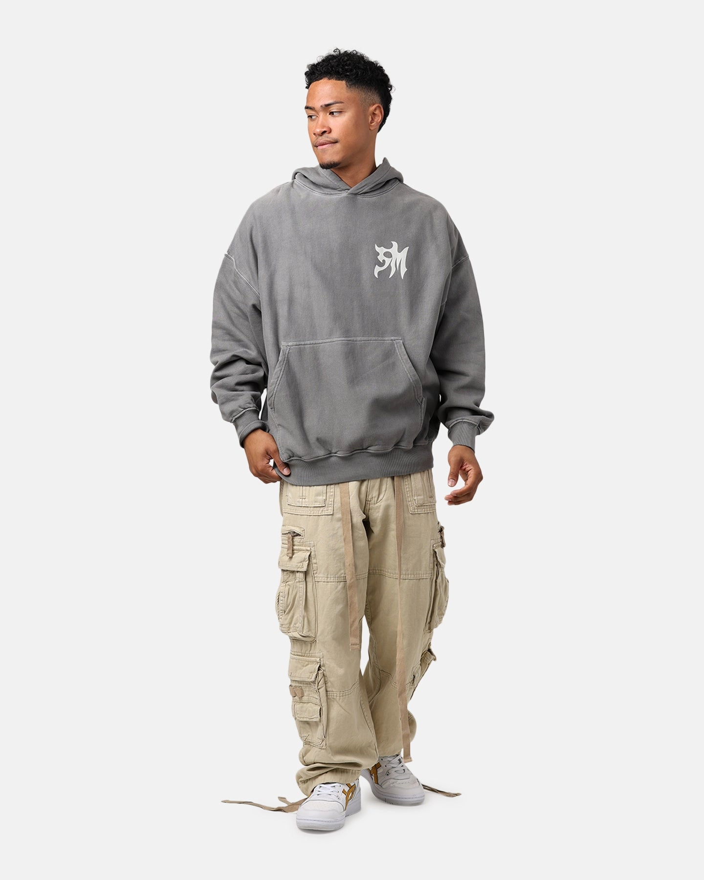 Wind Lock Saint Morta Tribe Premium Hoodie Washed Charcoal