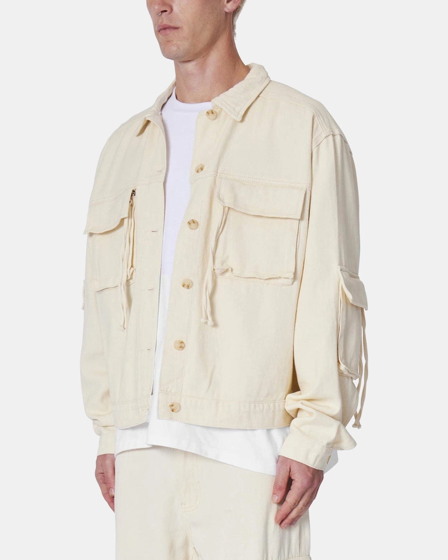 Classic Jacket MNML Brushed Twill Cargo Jacket Khaki