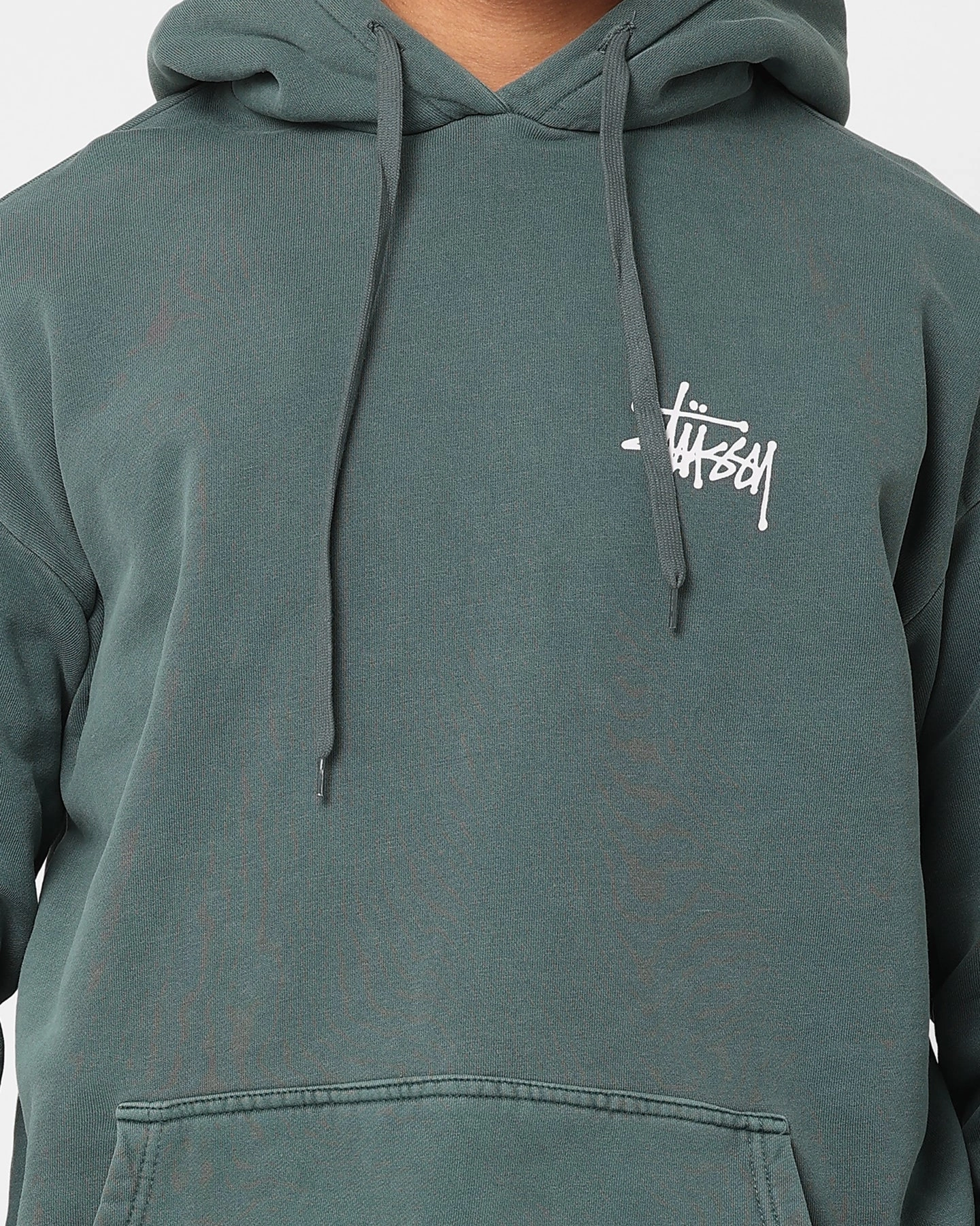 Cold-Weather Comfort RipstopFabric Stussy Extra Tough 50-50 Hoodie Pigment Moss Green